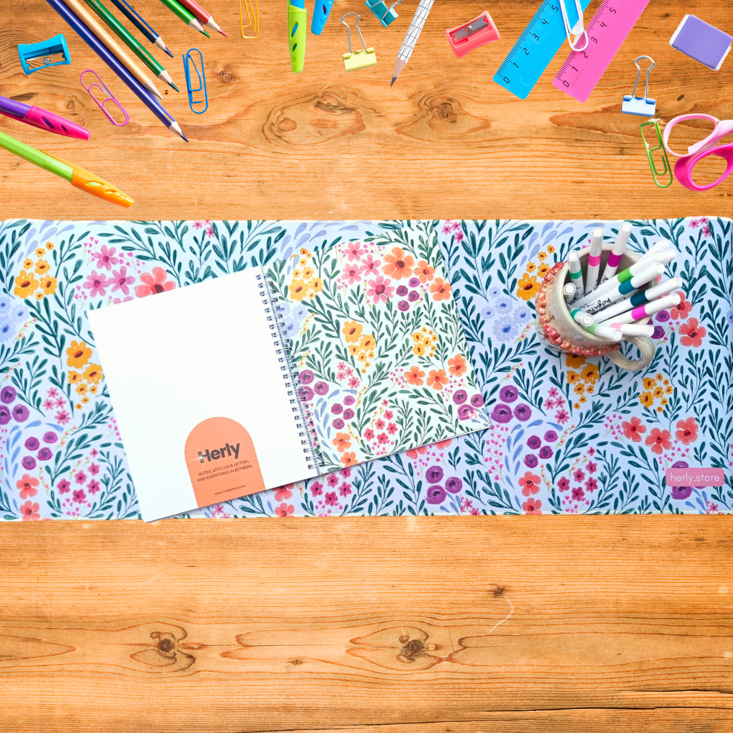 Soft Cover Spiral Notebook - Wildflower Waltz