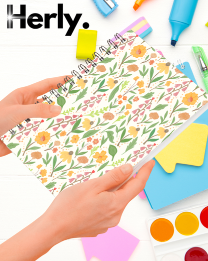 Soft Cover Spiral Notebook - Golden Hour