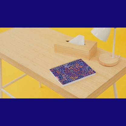 Soft Cover Spiral Notebook - Midnight Meadow